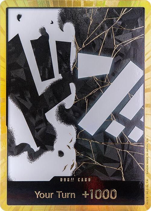 Carte DON!! Card (Teach) (Gold) DON-189 DON!! — One Piece TCG PRB-02 (Bandai)