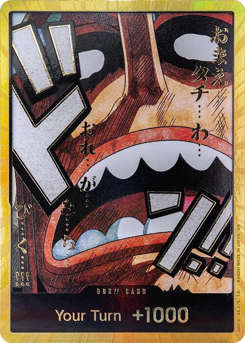 Carte DON!! Card (Usopp) (Gold) DON-191 DON!! — One Piece TCG PRB-02 (Bandai)